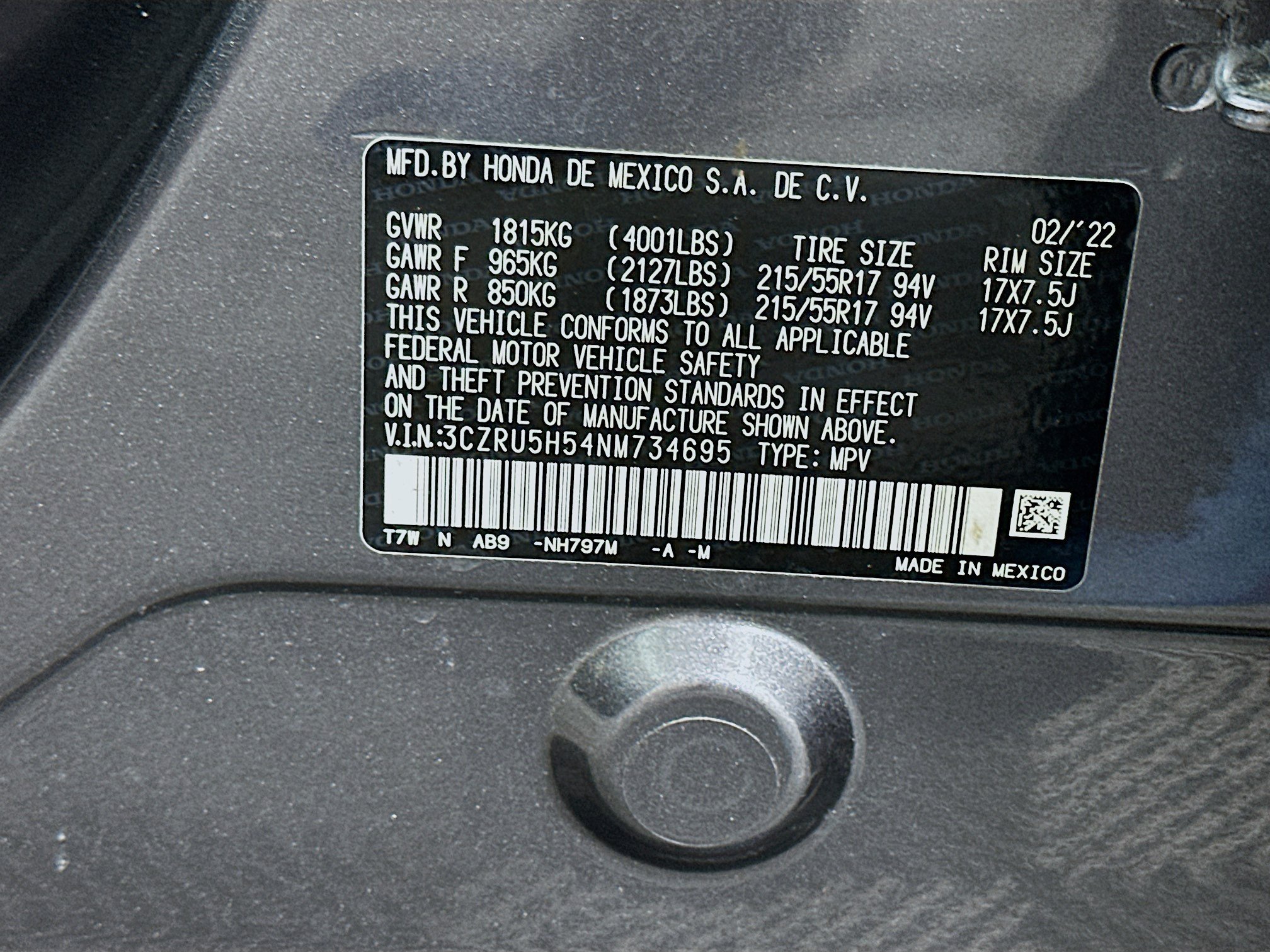Used 2022 Honda HR-V EX image 35