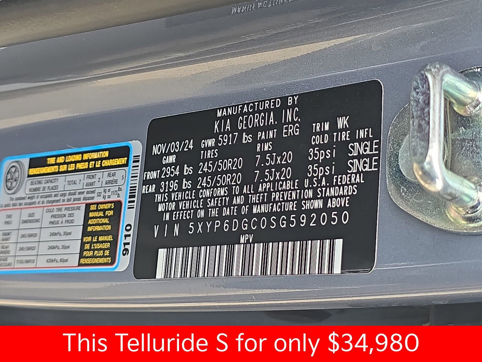 Used 2025 Kia Telluride S AWD/4WD image 45