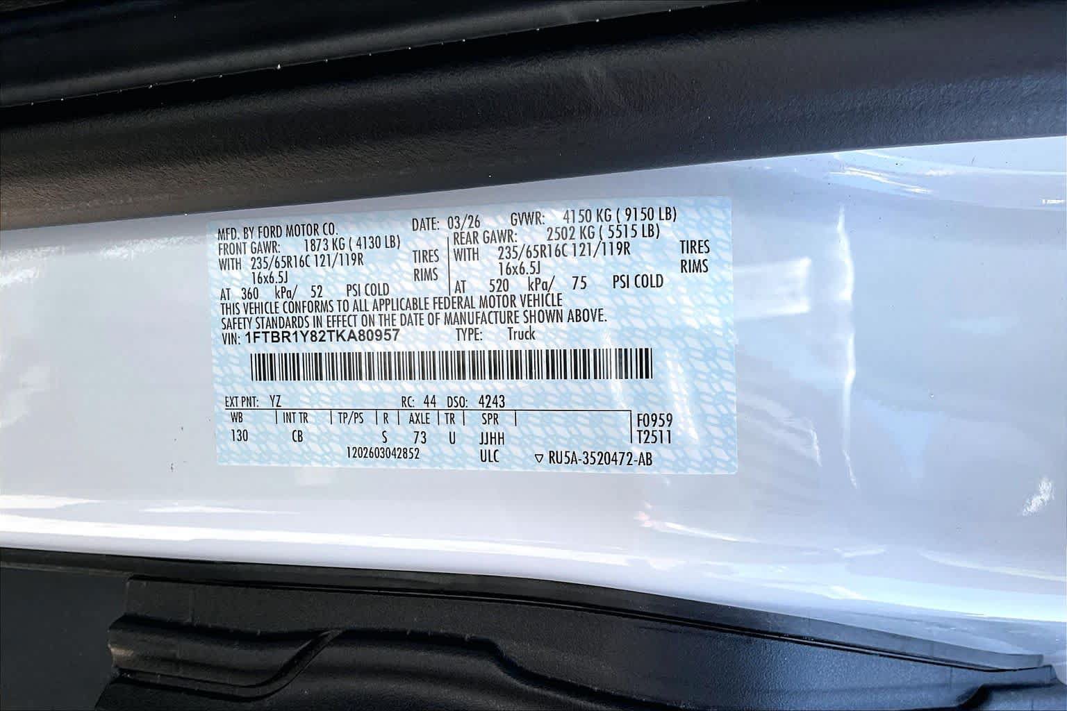 Used 2026 Ford Transit 250 Low Roof w/ Exterior Upgrade Package RWD image 34