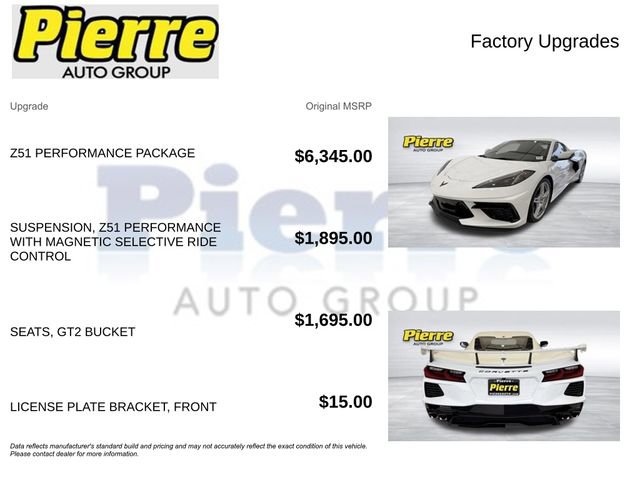 Used 2023 Chevrolet Corvette Stingray Preferred Cpe w/ Z51 Performance Package RWD image 13