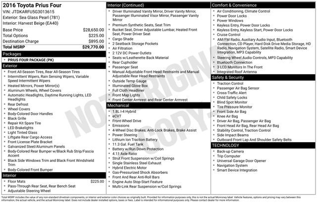 Used 2016 Toyota Prius Four image 7
