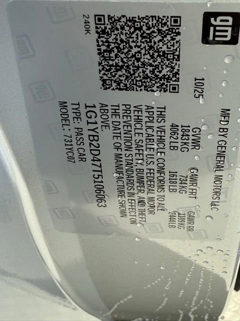 New 2026 Chevrolet Corvette Stingray Preferred Cpe w/ Z51 Performance Package image 36