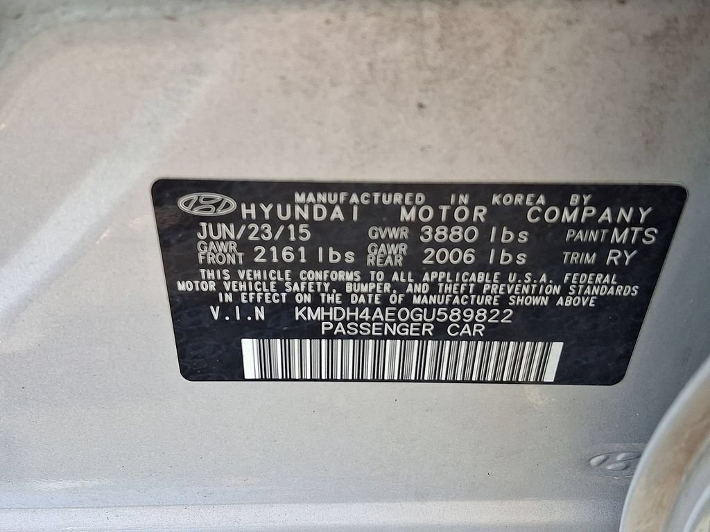 Used 2016 Hyundai Elantra Value Edition FWD image 29
