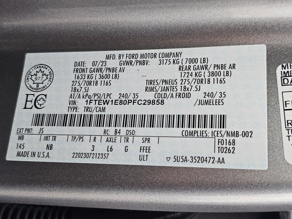 Used 2023 Ford F150 Tremor w/ Equipment Group 402A High AWD/4WD image 39