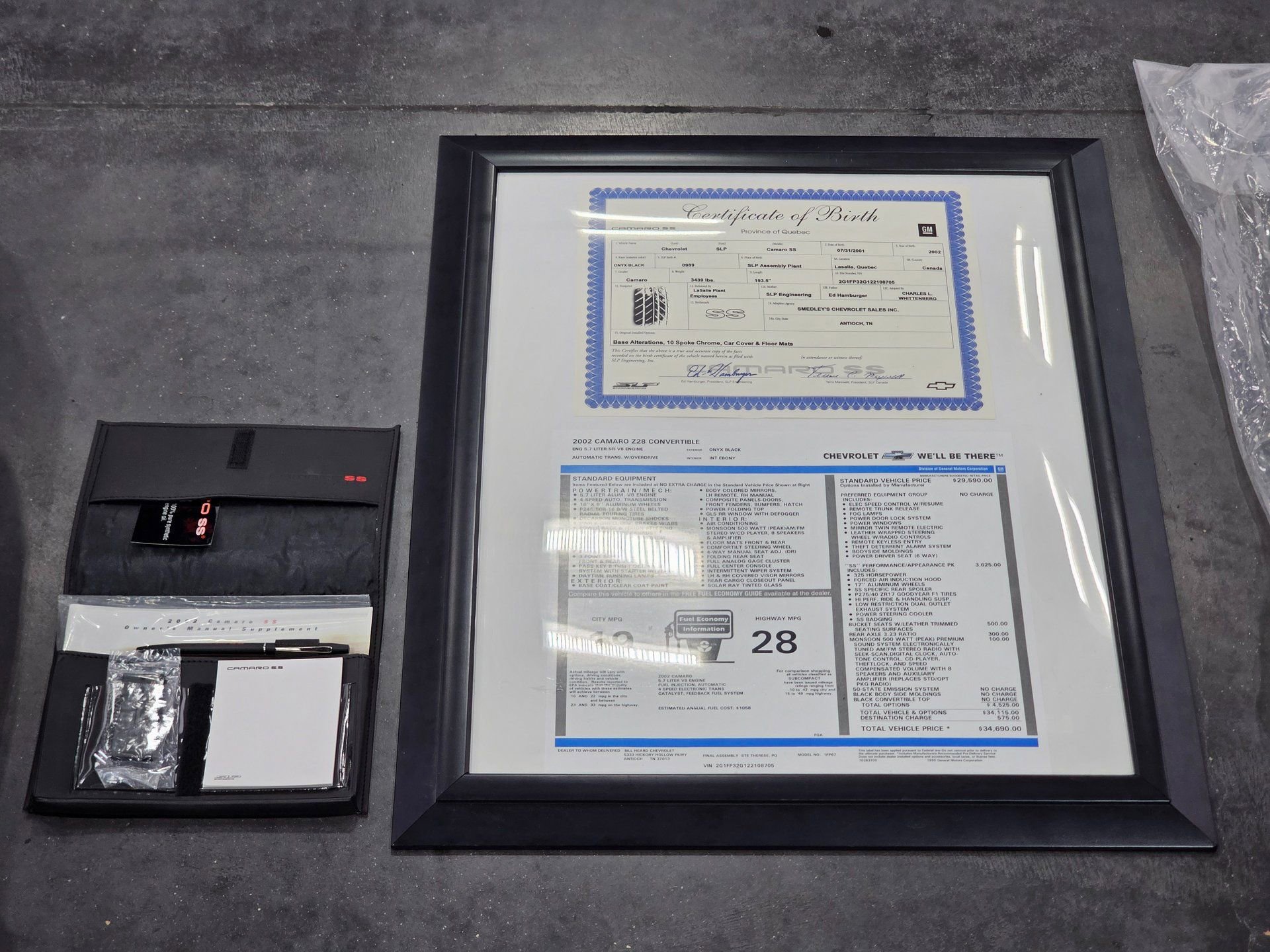 Used 2002 Chevrolet Camaro Z28 w/ SS Performance/Appearance Pkg image 15