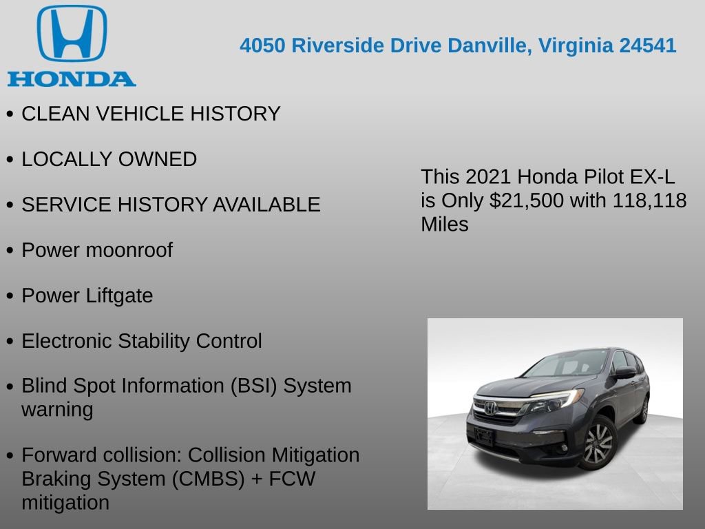 Used 2021 Honda Pilot EX-L image 7