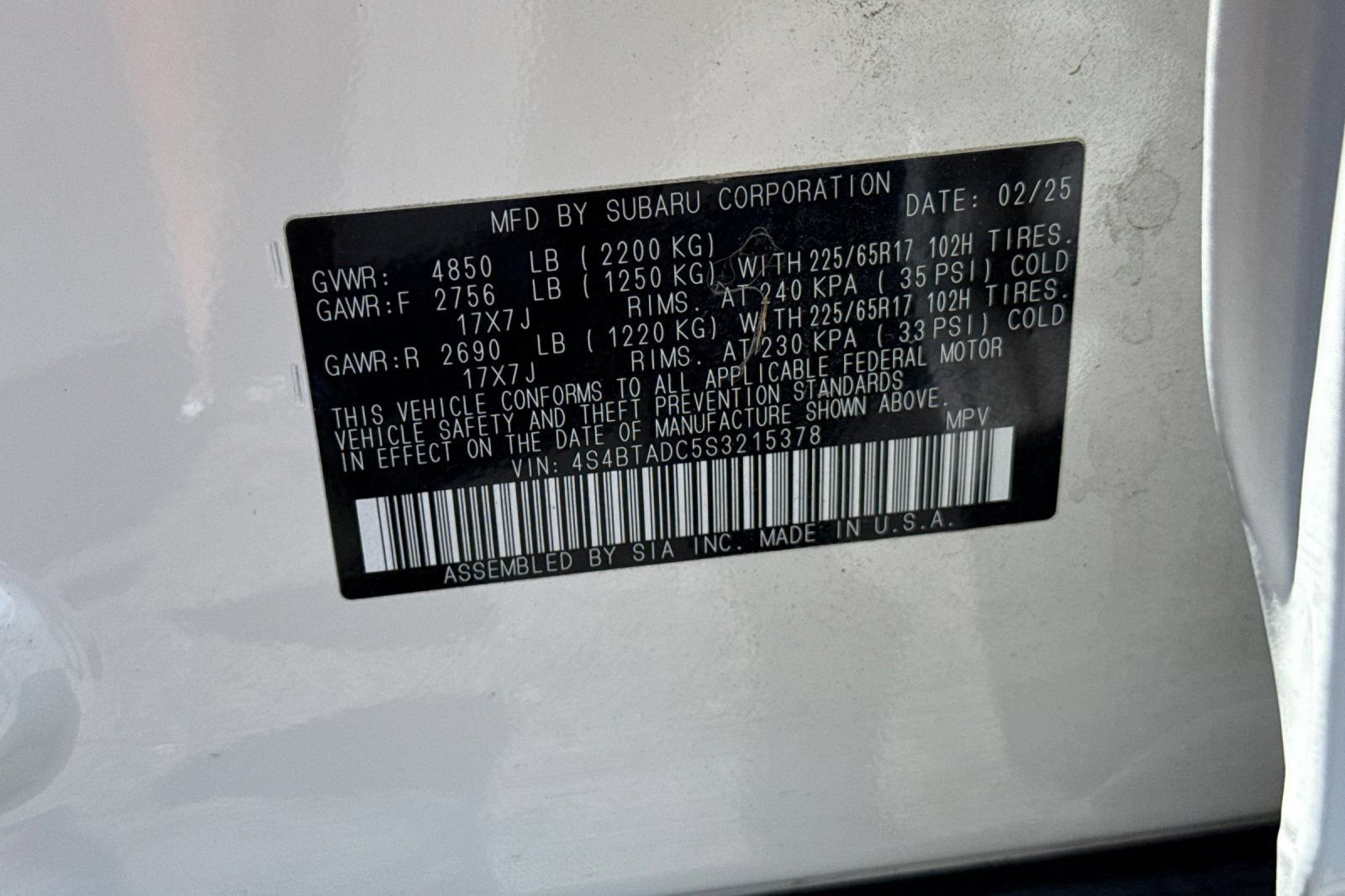 Used 2025 Subaru Outback Premium AWD/4WD image 30