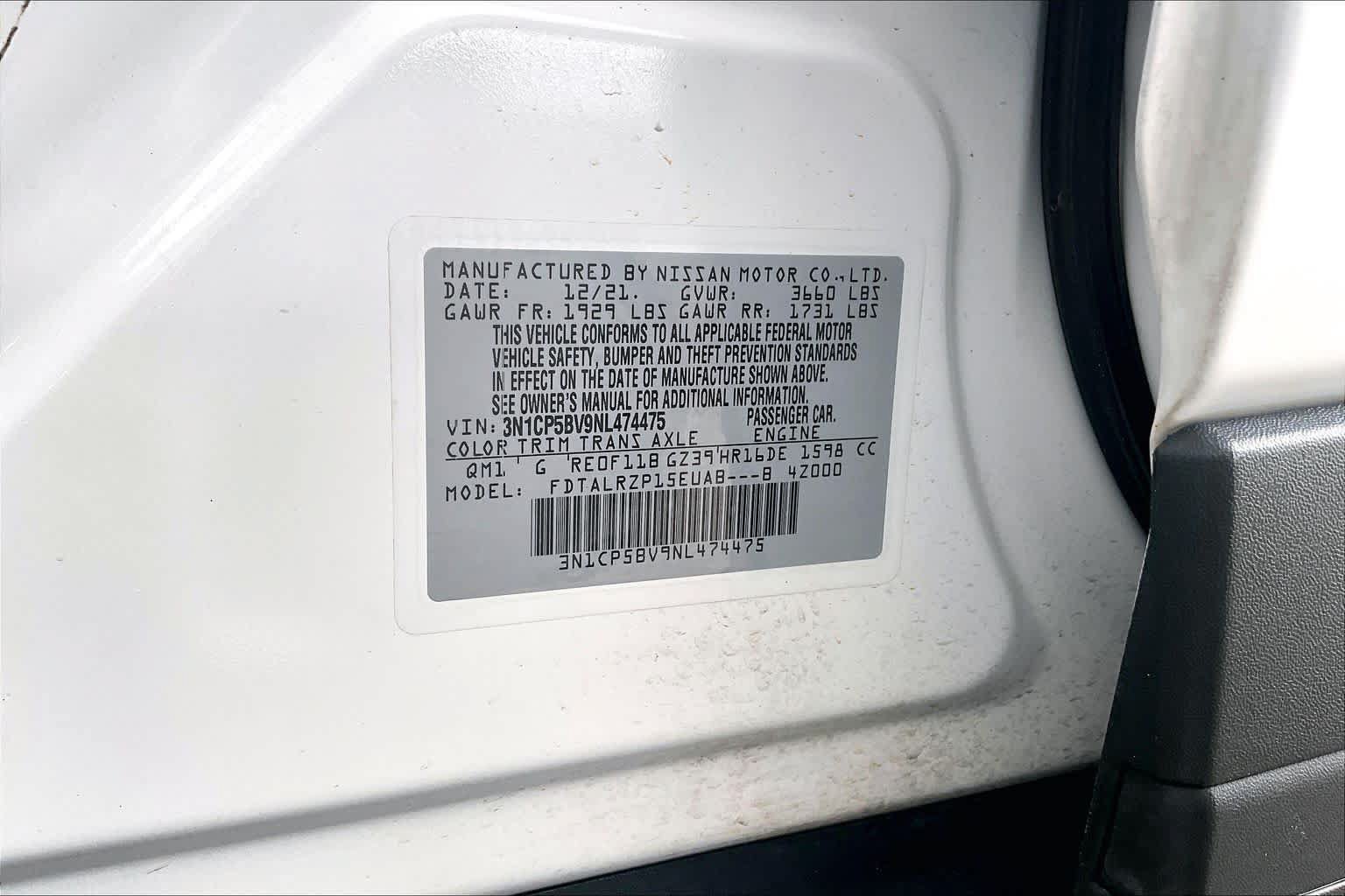 Certified 2022 Nissan Kicks S FWD image 33