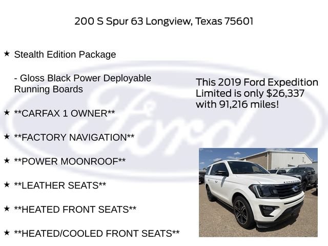 Used 2019 Ford Expedition Limited w/ Equipment Group 303A RWD image 22