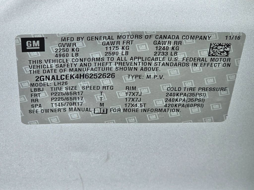 Used 2017 Chevrolet Equinox LT w/ Convenience Package image 53