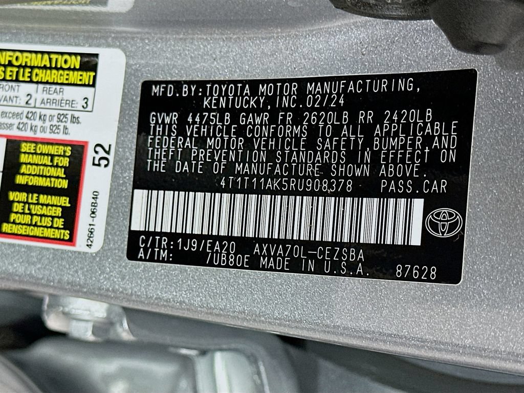Certified 2024 Toyota Camry SE w/ Convenience Package FWD image 30