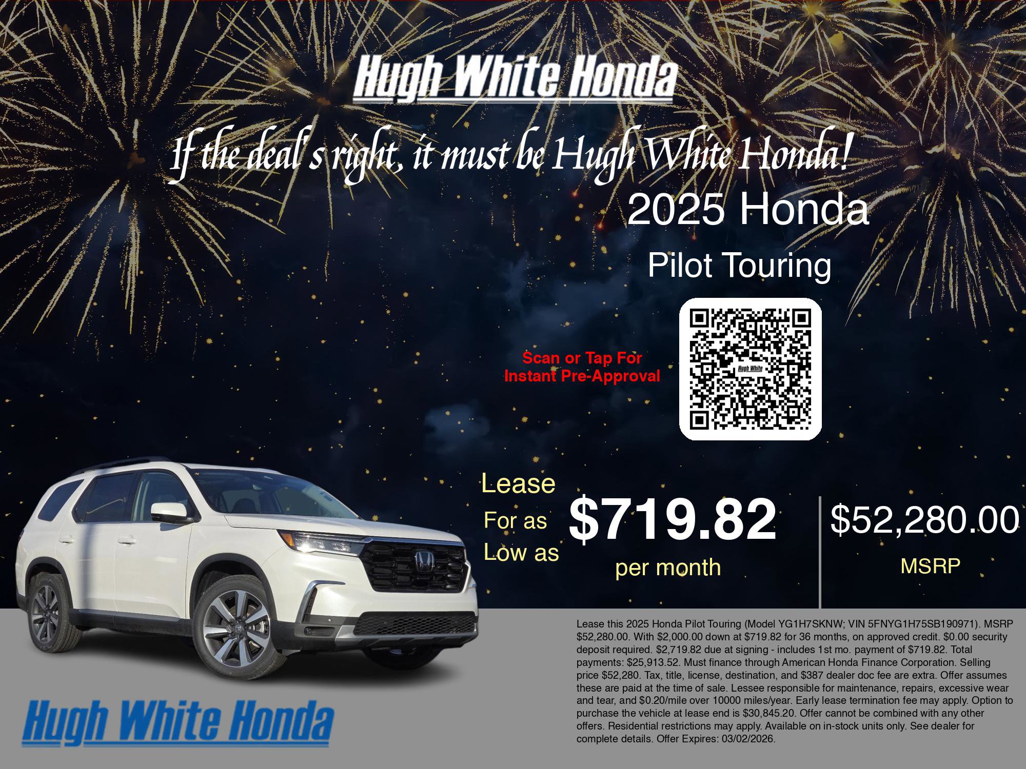 New 2025 Honda Pilot Touring image 3