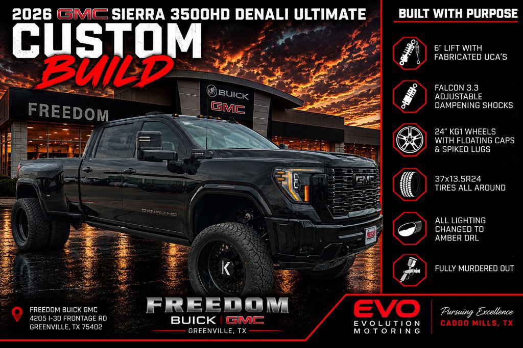 New 2026 GMC Sierra 3500 Denali Ultimate w/ LPO, Black Badging Package AWD/4WD image 2