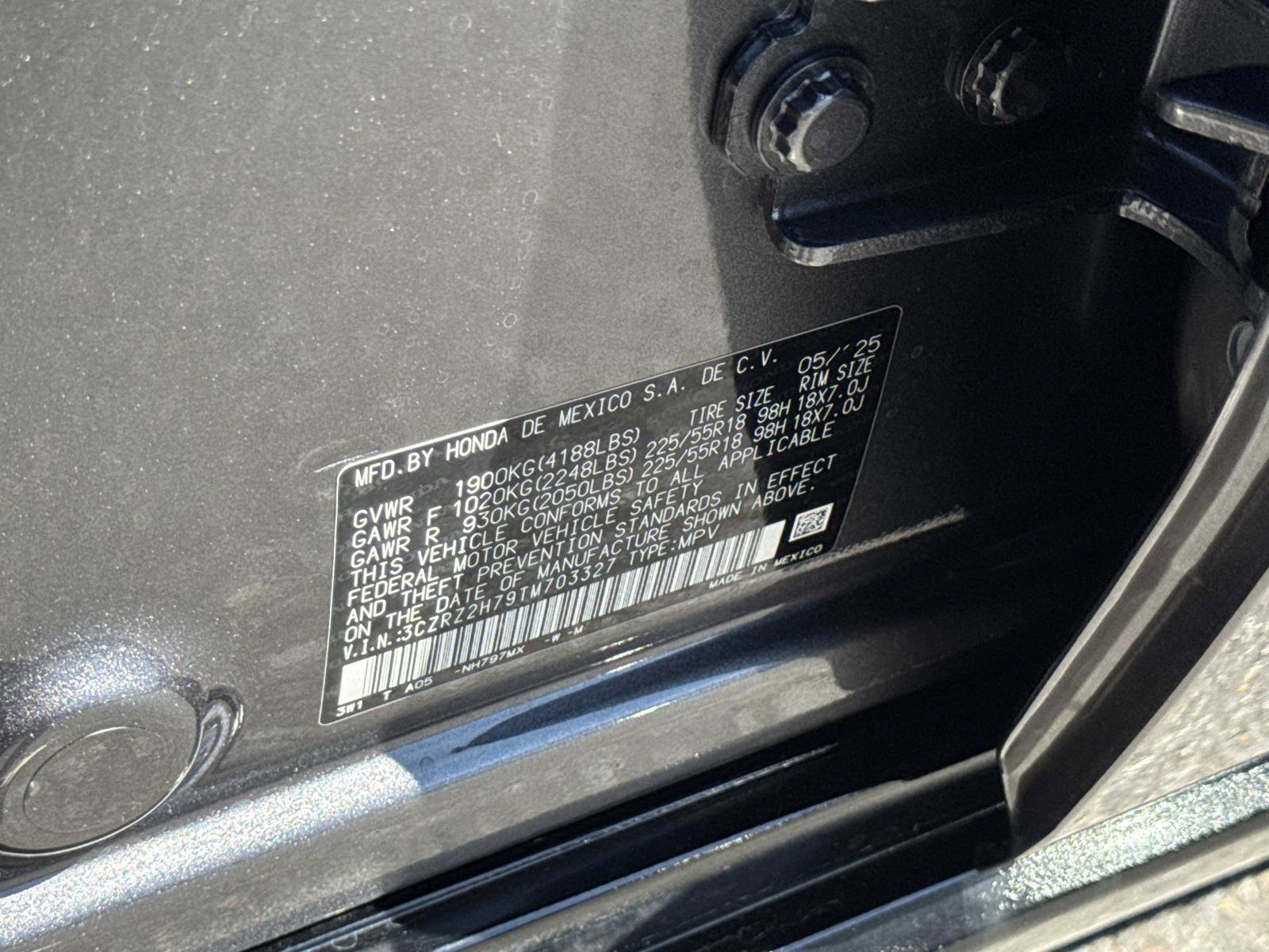 Certified 2026 Honda HR-V EX-L image 31