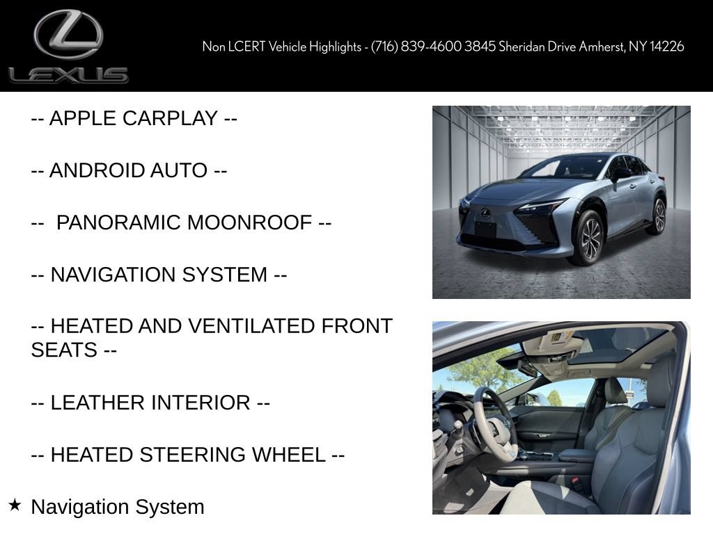 Certified 2024 Lexus RZ 450e Premium w/ Technology Package AWD/4WD image 8