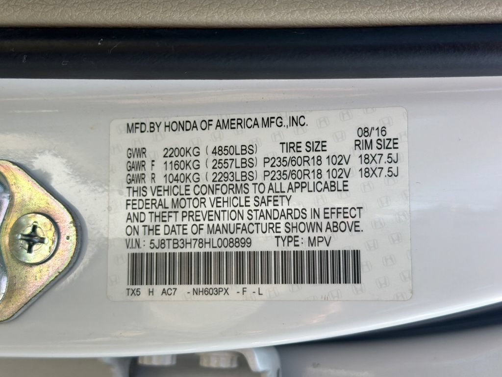 Used 2017 Acura RDX w/ Advance Package FWD image 36