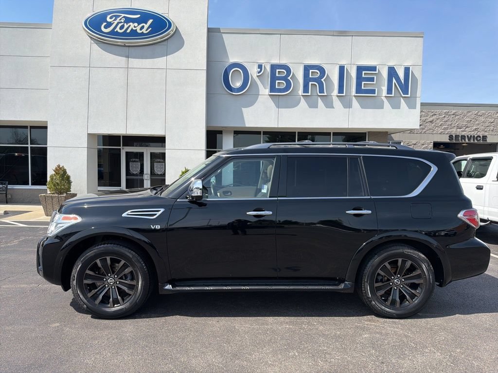 Used 2020 Nissan Armada Platinum w/ Captain's Chairs Package RWD image 2
