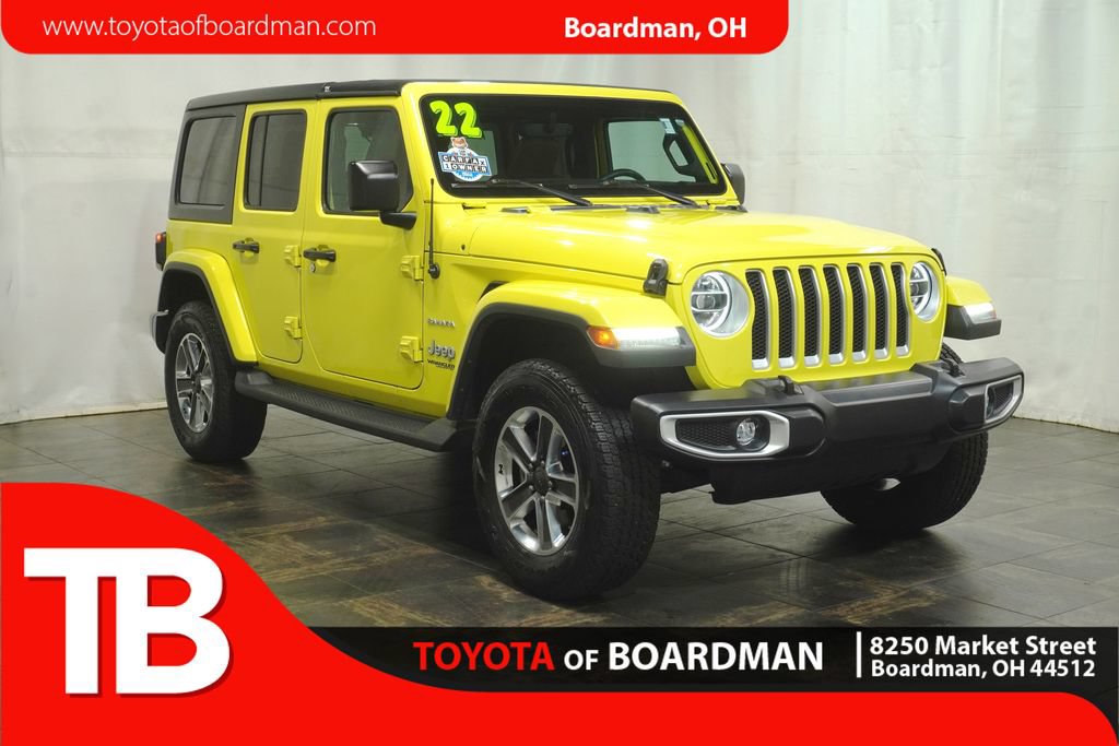 Used 2022 Jeep Wrangler Unlimited Sahara w/ LED Lighting Group AWD/4WD image 1