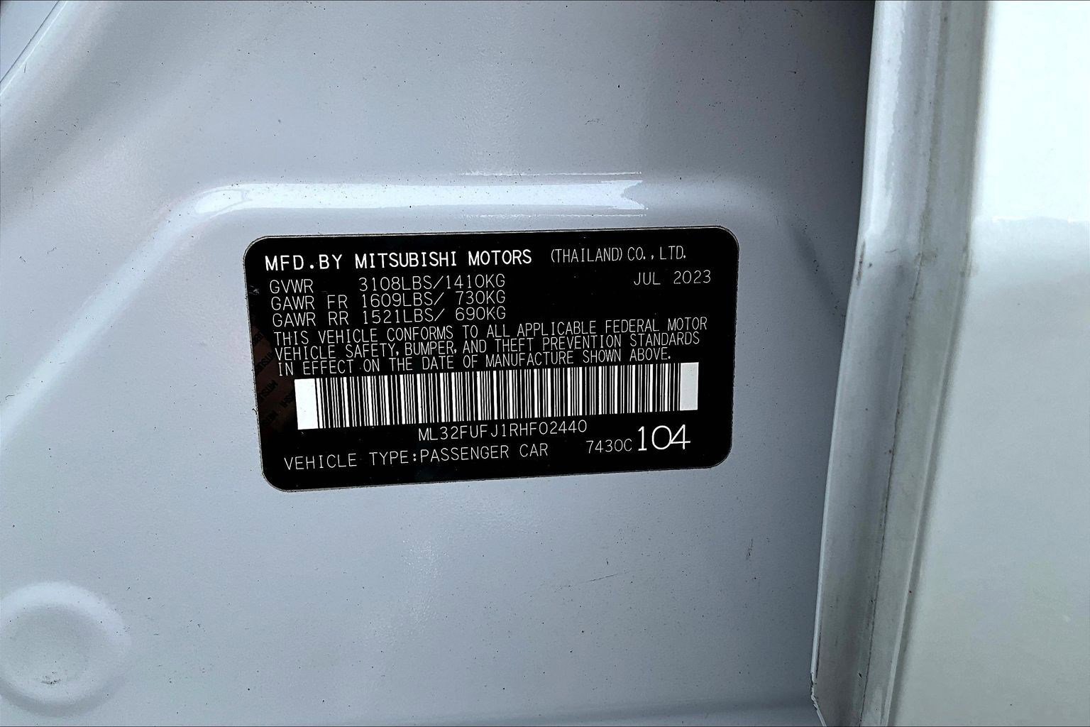 Used 2024 Mitsubishi Mirage G4 LE image 19