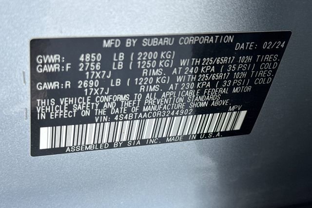 Used 2024 Subaru Outback 2.5i w/ Popular Package #1A image 27