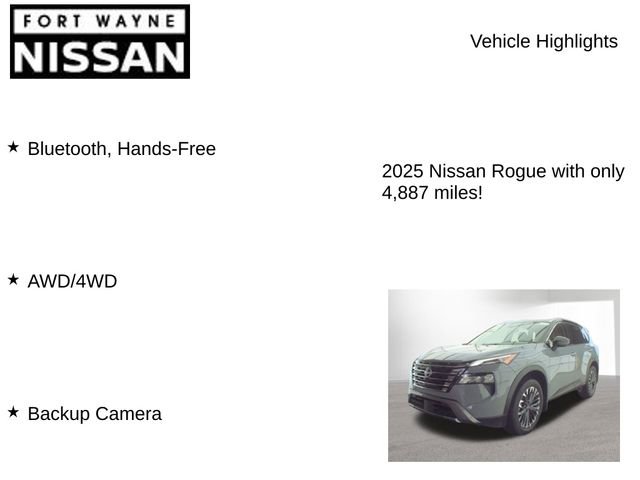 Used 2025 Nissan Rogue SL w/ Tech Package AWD/4WD image 8