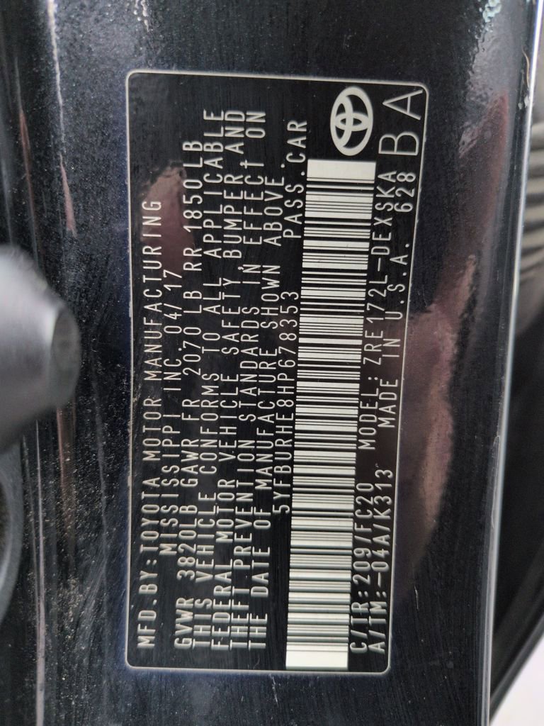 Used 2017 Toyota Corolla SE w/ Carpet Mat Package (TMS) image 30