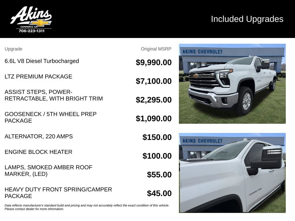 Used 2025 Chevrolet Silverado 3500 LTZ w/ LTZ Premium Package AWD/4WD image 5