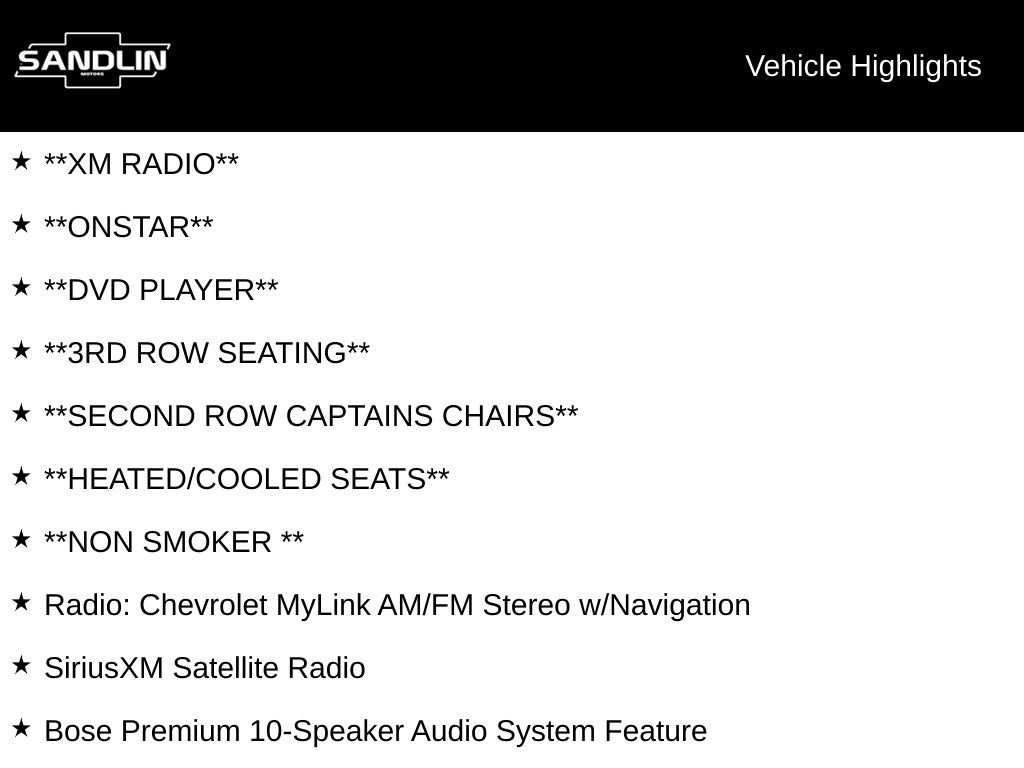 Used 2018 Chevrolet Traverse Premier w/ LPO, Floor Liner Package image 10