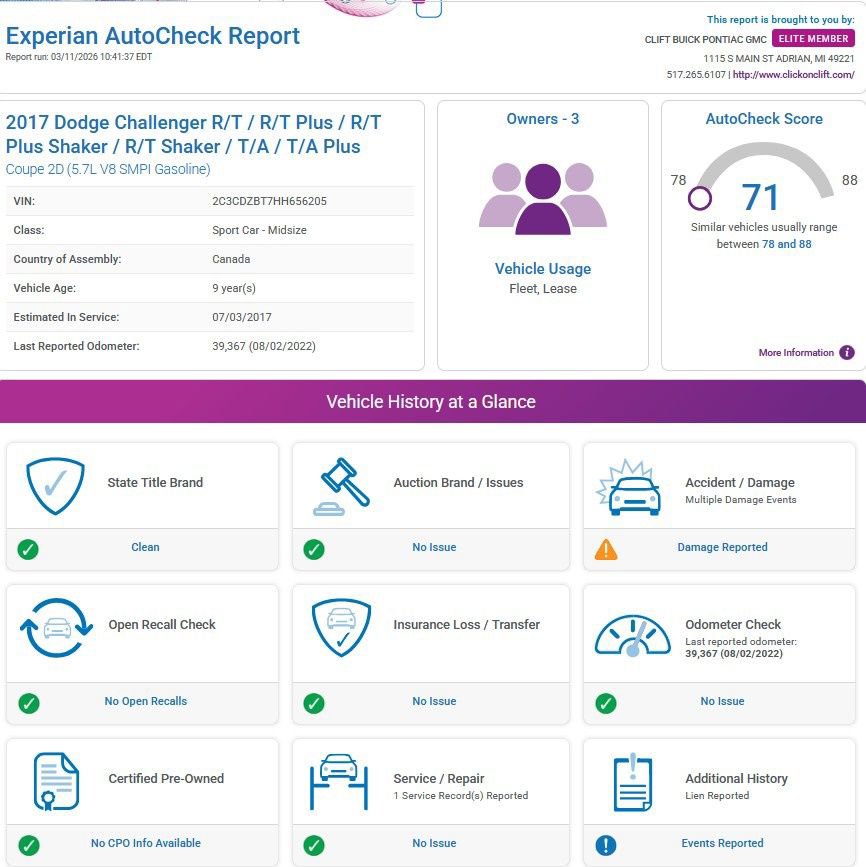 Used 2017 Dodge Challenger R/T w/ Sound Group image 4