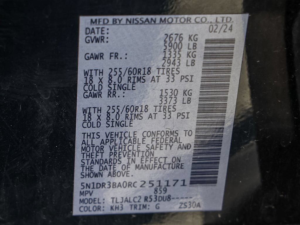 Used 2024 Nissan Pathfinder SV FWD image 33