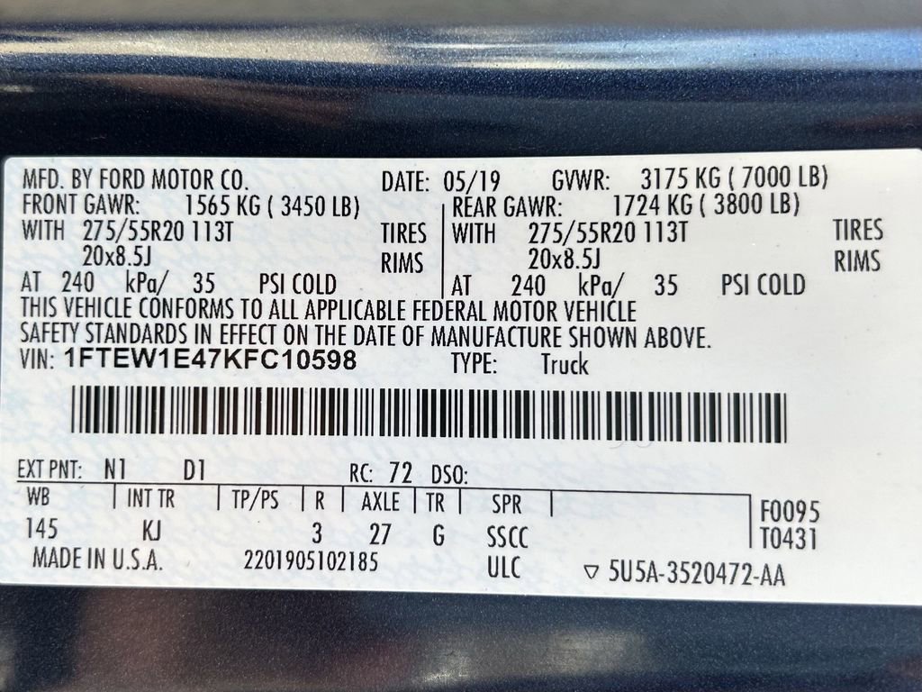 Used 2019 Ford F150 King Ranch w/ Equipment Group 601A Luxury image 36