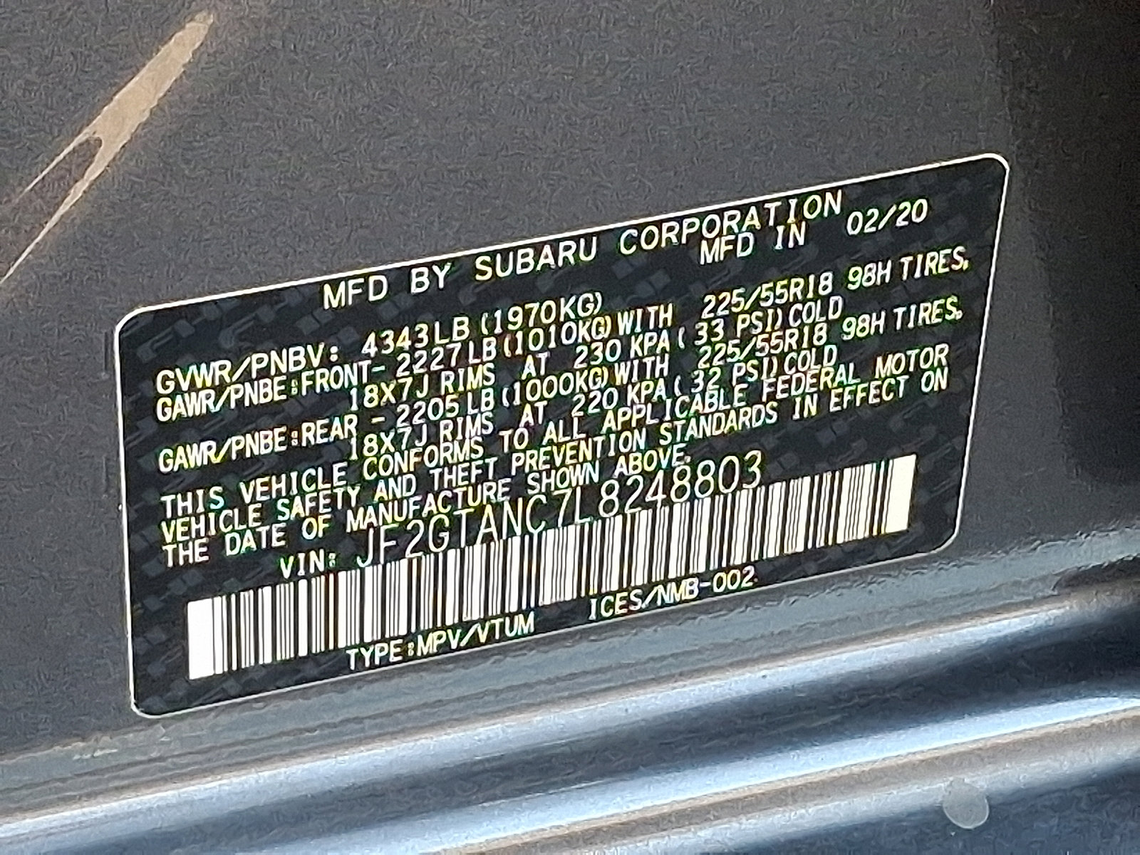 Used 2020 Subaru Crosstrek 2.0i Limited w/ Moonroof Package w/Navigation image 29