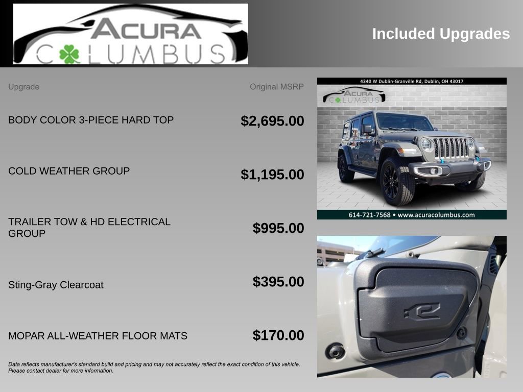 Used 2022 Jeep Wrangler Unlimited Sahara 4xe w/ Cold Weather Group image 6