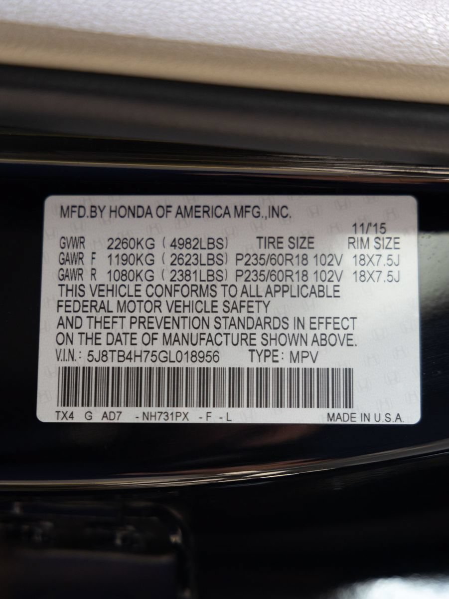 Used 2016 Acura RDX w/ Advance Package AWD/4WD image 38