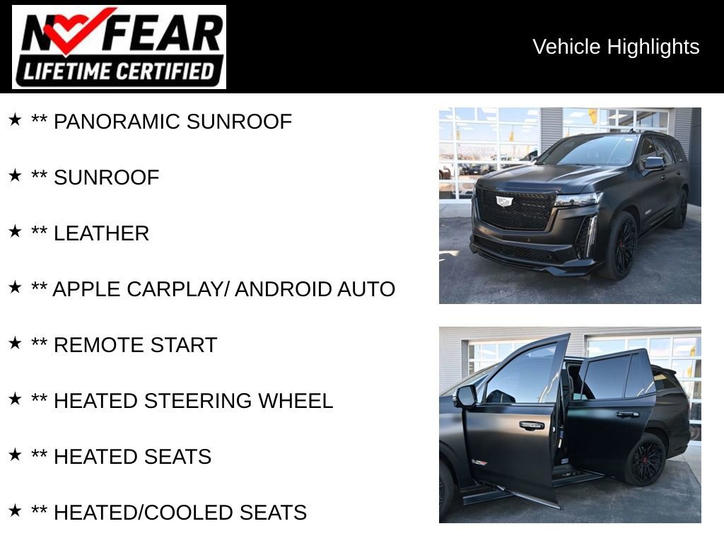 Used 2023 Cadillac Escalade V w/ LPO, ONYX Package video 2