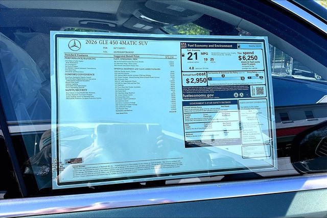 New 2026 Mercedes-Benz GLE 450 4MATIC image 16