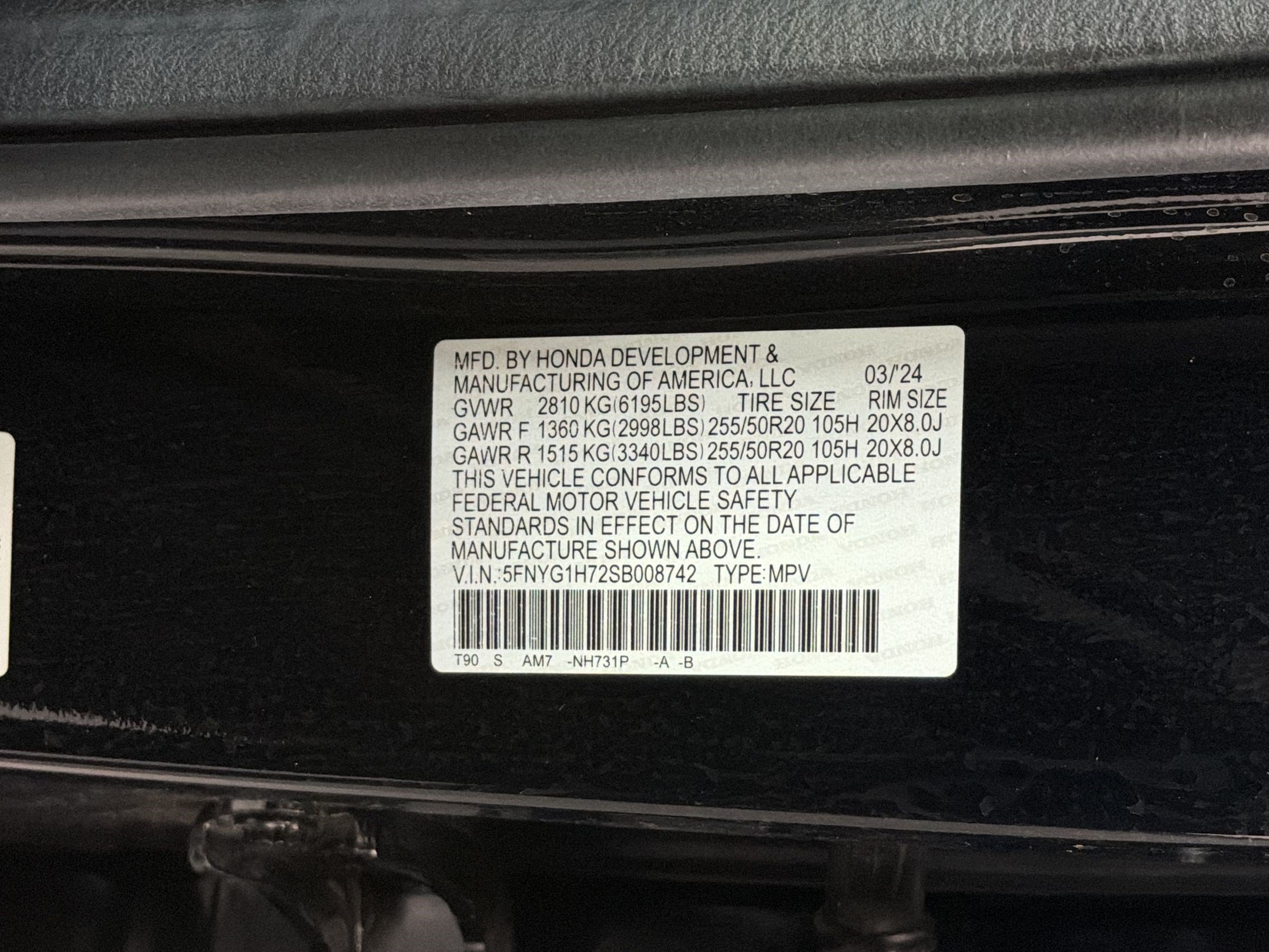 Certified 2025 Honda Pilot Touring image 26