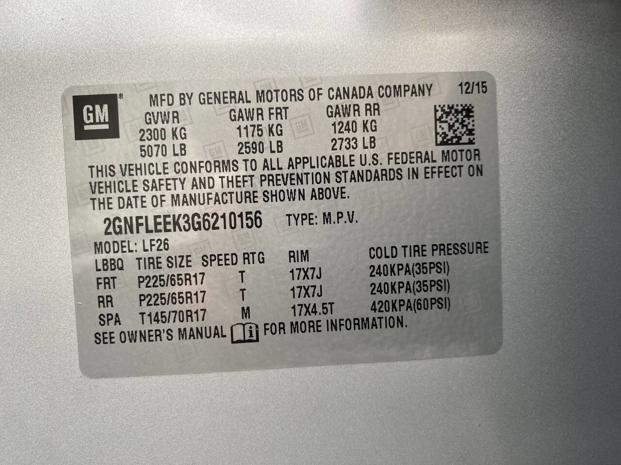 Used 2016 Chevrolet Equinox LS AWD/4WD image 32