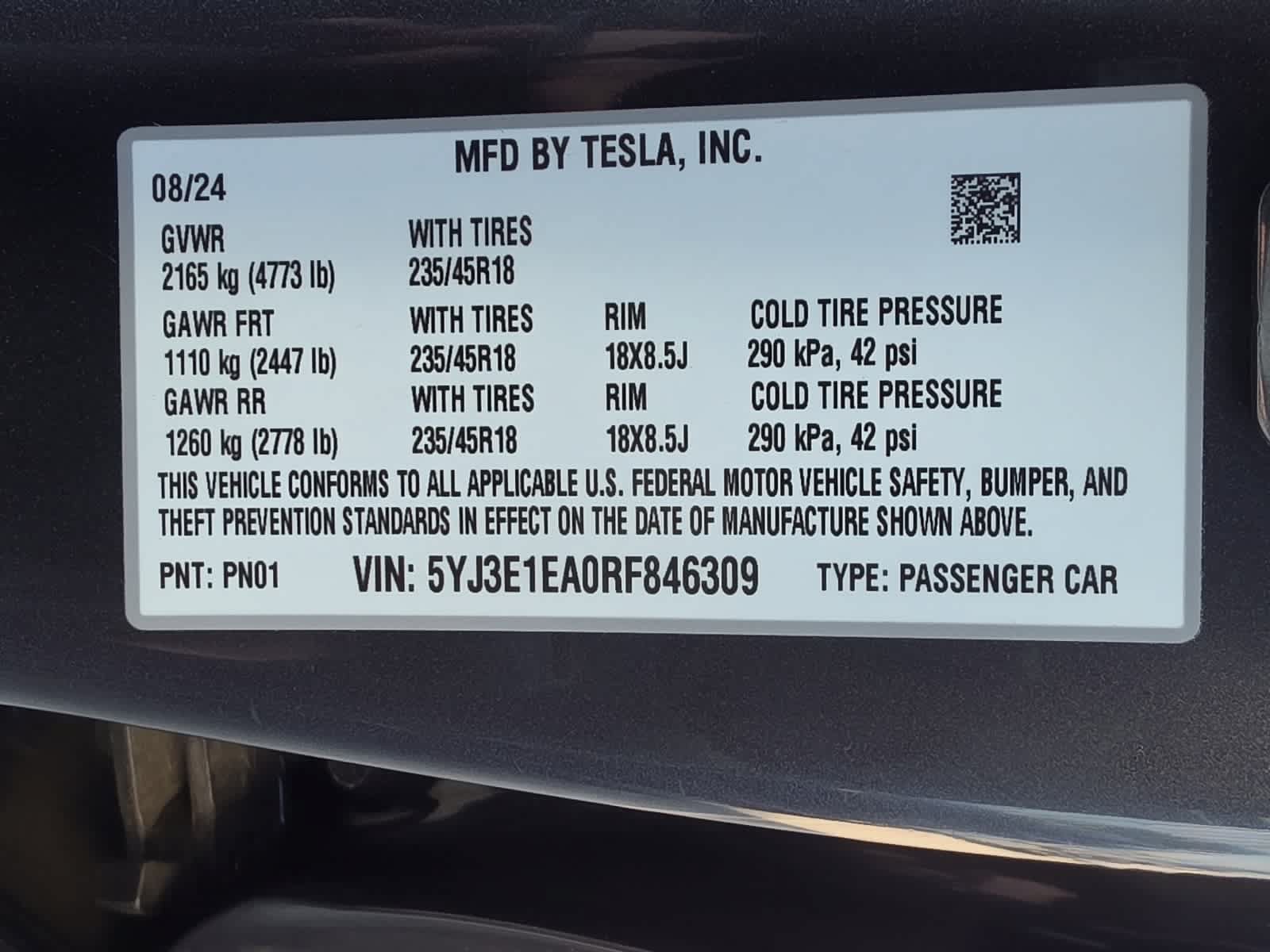 Used 2024 Tesla Model 3 Standard Range RWD image 29