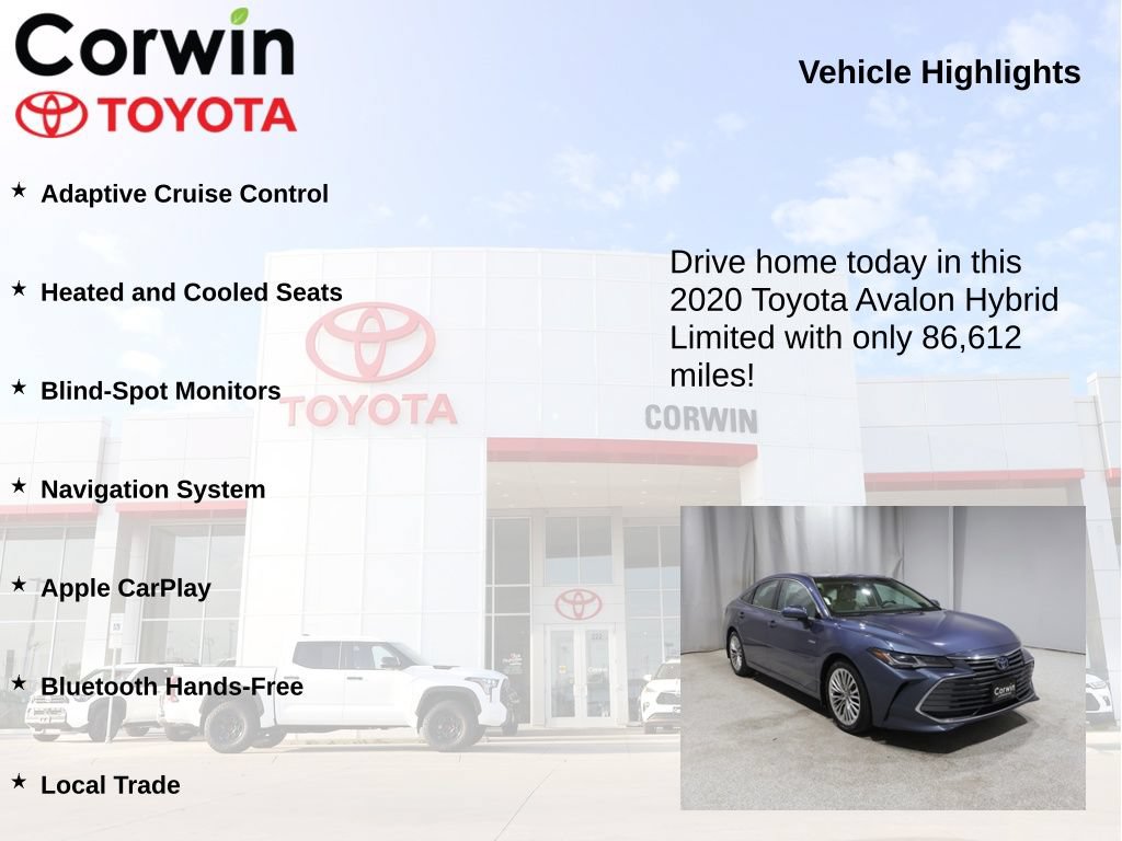 Used 2020 Toyota Avalon Limited w/ All Weather Liner Package FWD image 6