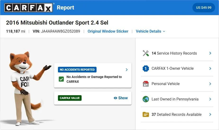 Used 2016 Mitsubishi Outlander Sport GT AWD/4WD image 25