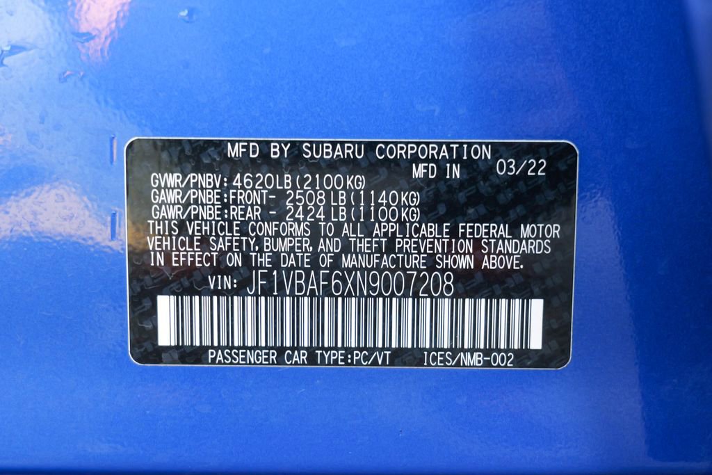 Used 2022 Subaru WRX Premium image 54