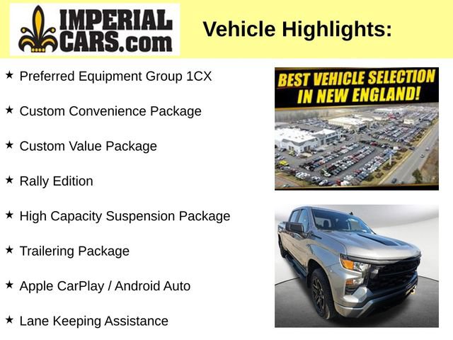 Used 2024 Chevrolet Silverado 1500 Custom w/ Rally Edition AWD/4WD image 3