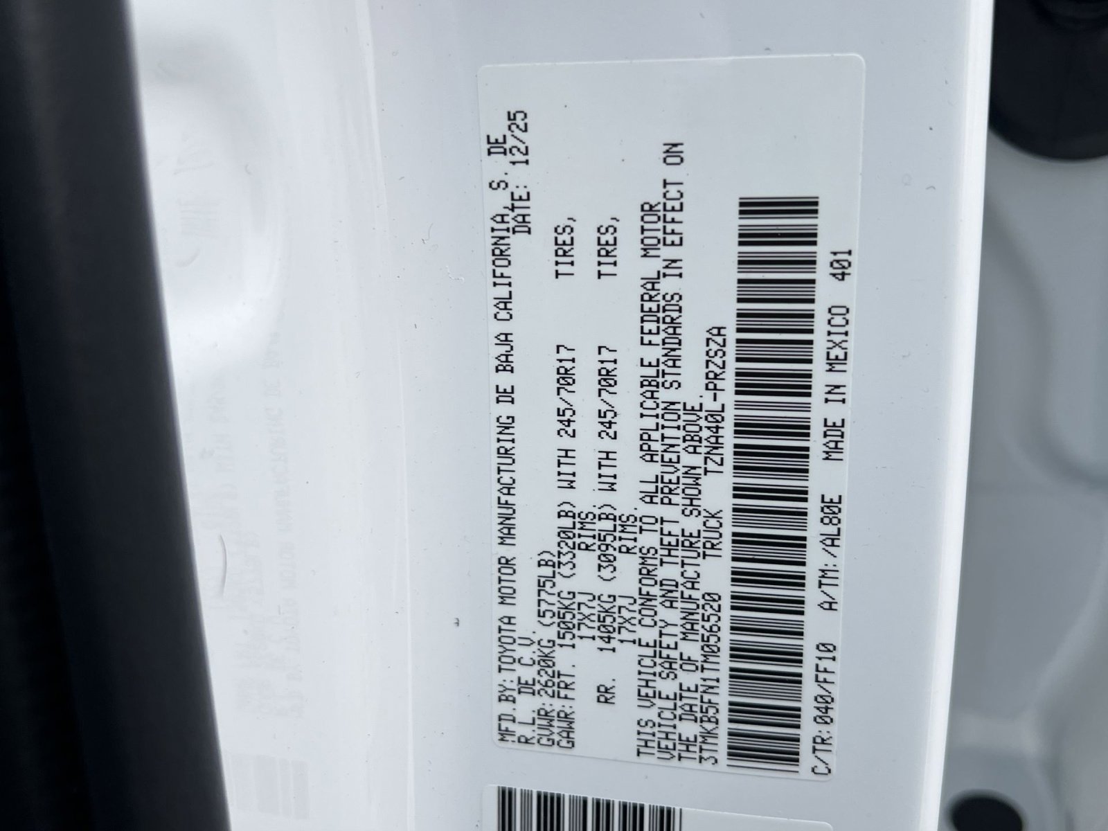 New 2026 Toyota Tacoma SR5 image 23