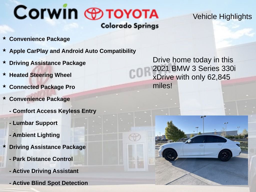 Used 2021 BMW 330i xDrive Sedan w/ Convenience Package AWD/4WD image 7