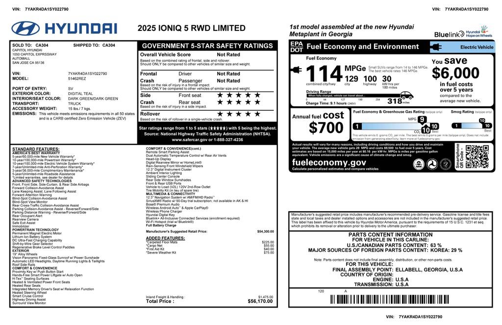 Used 2025 Hyundai Ioniq 5 Limited RWD image 3