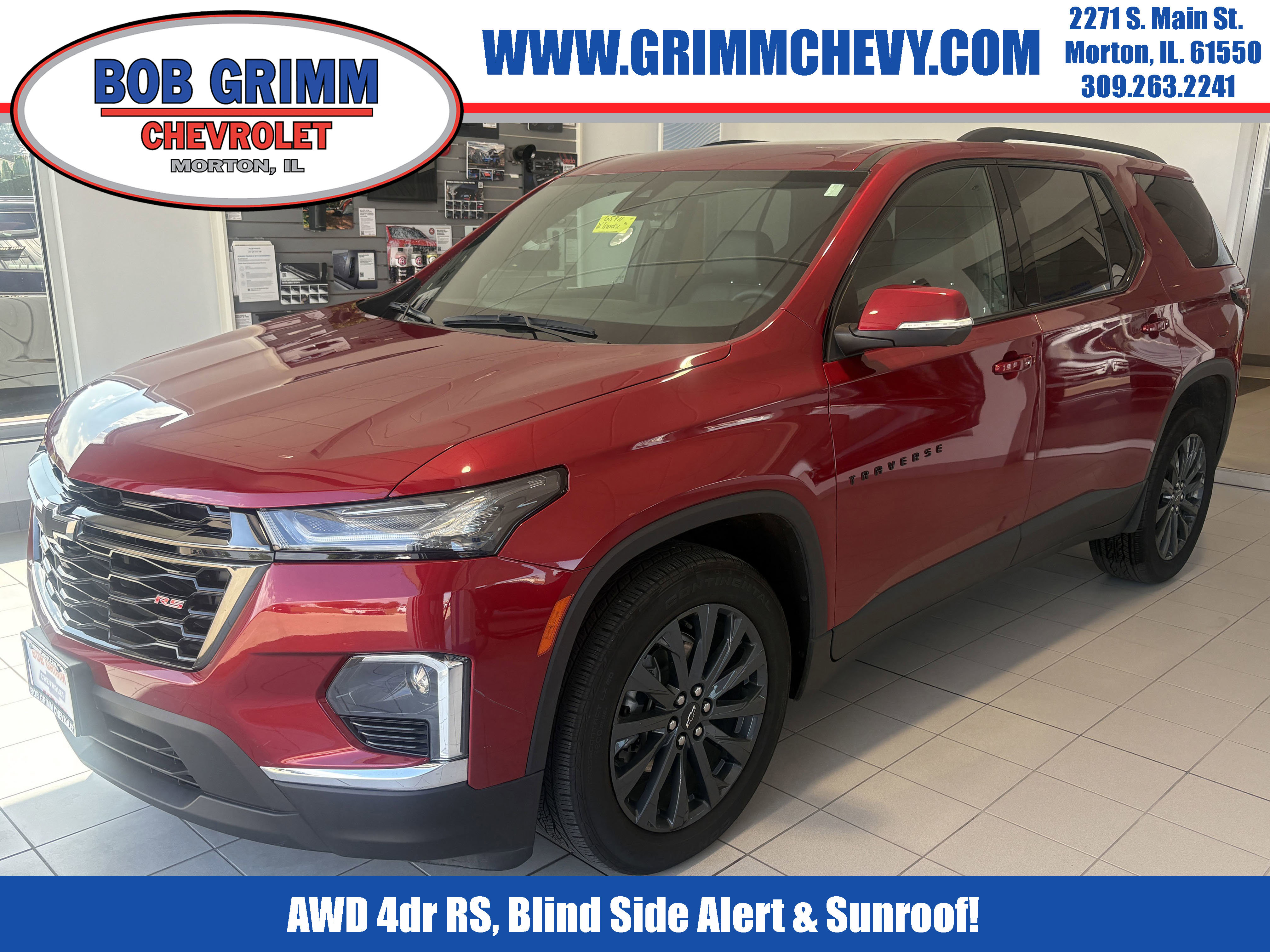 Used 2023 Chevrolet Traverse RS