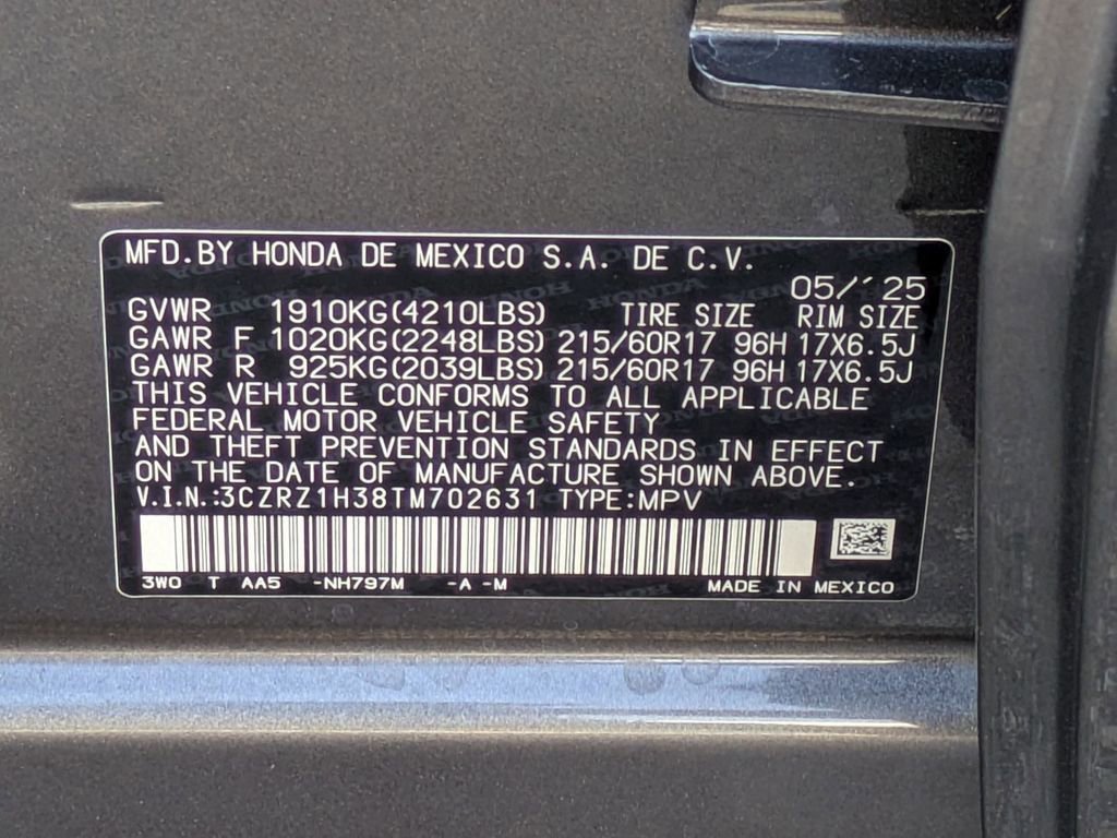 Certified 2026 Honda HR-V LX image 26