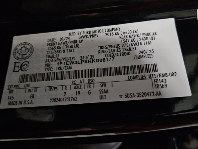 Certified 2024 Ford F150 XLT w/ Equipment Group 302A MID AWD/4WD image 37