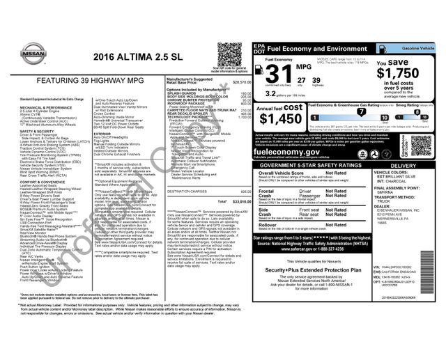 Used 2016 Nissan Altima 2.5 SL w/ 2.5 Technology Package image 7